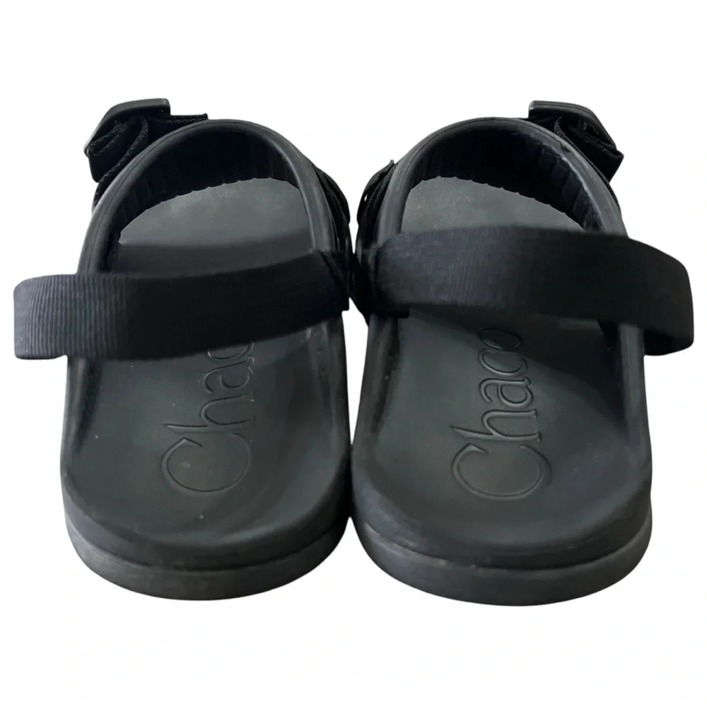 CHACO CHILLOS MENS BLACK SLIDES ADJUSTABLE SPORTS SANDAL WITH HEEL STRAP SIZE 8